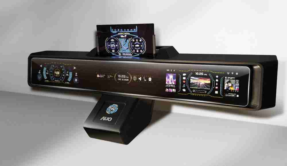 PG国际Micro LED沉浸式车舱显示方案结合 可卷式、、可伸缩的Micro LED应用并可呈现不同的质感纹路，，，，展现人性化设计