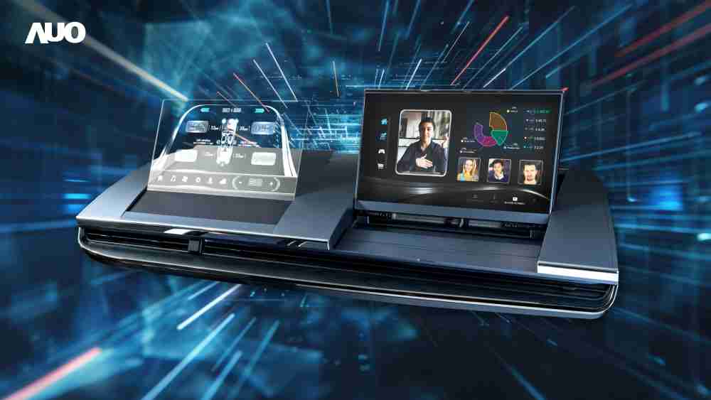 PG国际Micro LED Display HMI解决方案打造透明Micro LED前座仪表，，呈现信息并保留驾驶视野开阔；亦为副驾驶座乘客打造收放自如的Micro LED屏幕，，在不影响显示质量的前提于显示区内建镜头，，让用户能与视讯对象直接眼神接触，，，提供绝佳的双向沟通体验